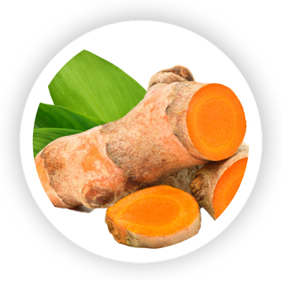 Turmeric hard wax used to calm and soothe sensitive skin